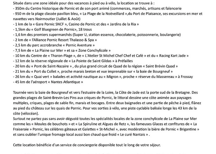 Maison A 350m Du Centre De Pour 6 Pornic